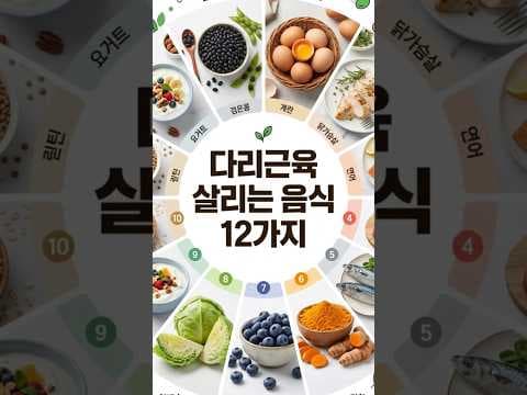 의학: 튼튼한 다리 만드는 다리 근육 강화 음식 BEST 12가지