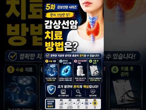갑상선암 의학: 수술, 방사성 요오드, 호르몬 치료와 완치 가능성