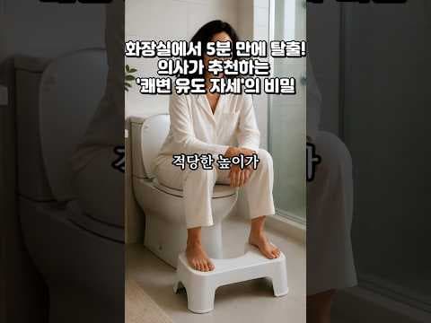 5분 쾌변 의학: 쾌변 발판과 올바른 배변 자세의 비밀