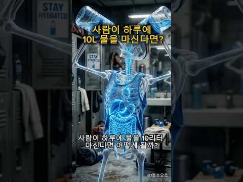 의학: 과수분 위험성, 물 중독과 저나트륨혈증이 초래하는 뇌부종